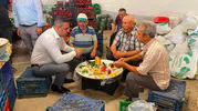 Sarıgöl'de pazar denetimi ve esnaf ziyareti yapıldı
