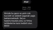Sakarya için şiddetli yağış uyarısı geldi