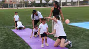 Sarıgöl'de minik sporculardan dev cimnastik şöleni