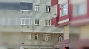 Yürekleri ağza getiren anlar: 3. kattaki pencerede ölümle dans etti