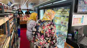 Halk Ege Et mobil aracı Yenipazar’da ucuz et satıyor