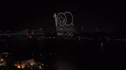 İstanbul Boğazı üzerinde 2 bin drone ile Atatürk silueti