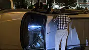 Kayseri'de kaza sonrası şaşkına çeviren bir saatlik eşya toplama mesaisi