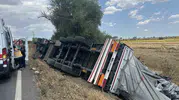 Tekirdağ'da tır kazası trafiği kilitledi