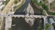 Tunca Nehri kurudu ortaya çöpler saçıldı