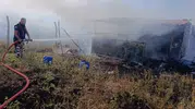 Sandıklı’da bir bağ evi alevlere teslim oldu