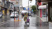 Tekirdağ'da sabah trafiğini yağmur kilitledi