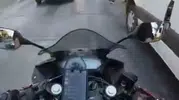 Bursa'da motosikletin yayaya çarptığı o anlar kask kamerasında