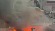 Kahta’da hurdacı dükkanı alevlere teslim oldu