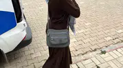 Pazaryeri cami önünde dilencilik yapan kadına ceza kesildi