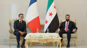 Macron ve Şara Şamda bir araya geldi