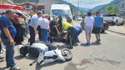 İnebolu'da motosiklet kazası bir kişiyi hastanelik etti
