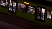 Bursa metrosunda yolcuların karıştığı büyük kavga paniği