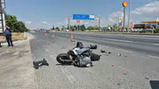 Eskişehir çevre yolunda motosiklet kazası
