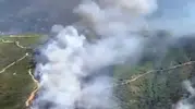 Alanya Sapadere bölgesinde orman yangını başladı