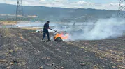 Çan'da tarlayı kül eden yangın kuş yüzünden mi çıktı?
