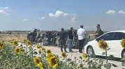 Çorlu yolunda tır devrildi sürücü hastaneye kaldırıldı