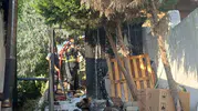 Efelerdeki ev yangını korkuttu