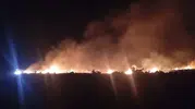 İslahiye’de anız yangını gerçeği Dronlar tahribatı gözler önüne serdi