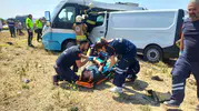 Manisa'da minibüslerin çarpıştığı kazada bir kişi hayatını kaybetti