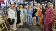 Burhaniyeli kursiyerlerin zeytin temalı minyatürleri Ören meydanını süsledi
