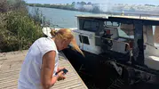 Antalya’da kaynak kıvılcımı milyonluk tekneyi küle çevirdi