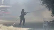 Bodrum’da personel lojmanını alevler sardı