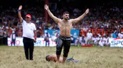 Er meydanında altın kemer sahibini buldu: Başpehlivanlık tacı sahibini buldu