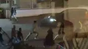 Mudanya sokaklarında aile kavgası kameralara yansıdı