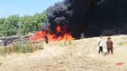 Bir izmarit yüzünden Eskişehirli çiftçinin tarlası az kalsın yanıyordu