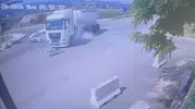Osmaniye yolunda tanker ve otomobil kaza yaptı