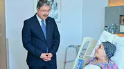 Vali Gıcı'yı hastanede ziyaret ederek moral verdi