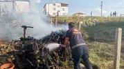 Sandıklı'da evlerin dibinde korkutan yangın
