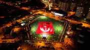 Dev Türk bayrağı 15 Temmuz için Talas’ta hazırlanıyor