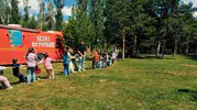 Bayburtlu çocuklar parkta kitapla buluştu