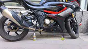 Denizli'de motosikleti yakmaya çalışanlar hedeflerine ulaşamadı