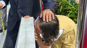 Küçük Elif’in hiç görmediği dayısına veda anı