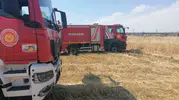 Diyarbakır’ın iki ilçesinde anız yangını paniği
