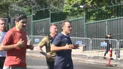Macron Ankara sokaklarında sabah sporuna çıktı