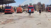 Nizip’teki kağıt fabrikasında dumanlar gökyüzünü kapladı