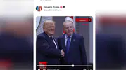 Trump Ankara ziyaretinden görüntüleri kendi hesabından paylaştı