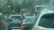 Samsun çevre yolunda kavşak çalışması trafiği durma noktasına getirdi