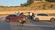 Zonguldak sahil yolunda akşam trafiğini karıştıran kaza
