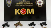 Bodrum’da polisten kaçan şüphelilerin çantasından cephanelik çıktı