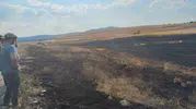 Eskişehir’de hasat faciasını köylüler önledi