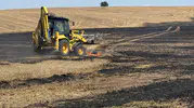 Tekirdağ Muratlı'da korkutan anız yangını ucuz atlatıldı