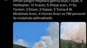 Balıkesir Susurluk ormanlarında yangın alarmı