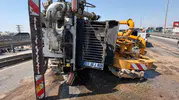 Antalya trafiğini felç eden beton kamyonu kazası