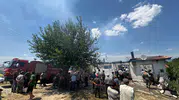 Kula'da bir ev alevlere teslim oldu