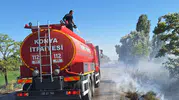 Konya Karapınar'da temizlik ateşi az daha felakete yol açıyordu